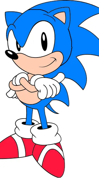 ai character: Sonic  background