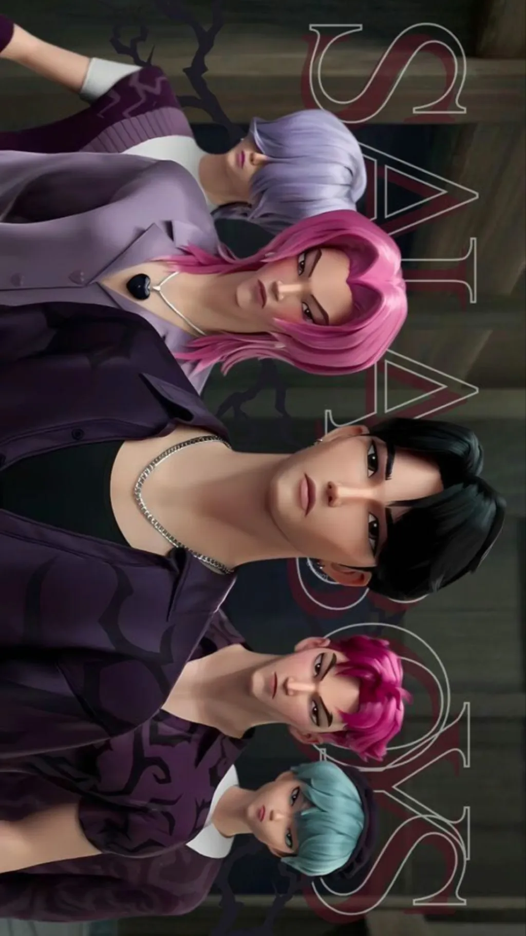 ai character: Kpop demon hunters background