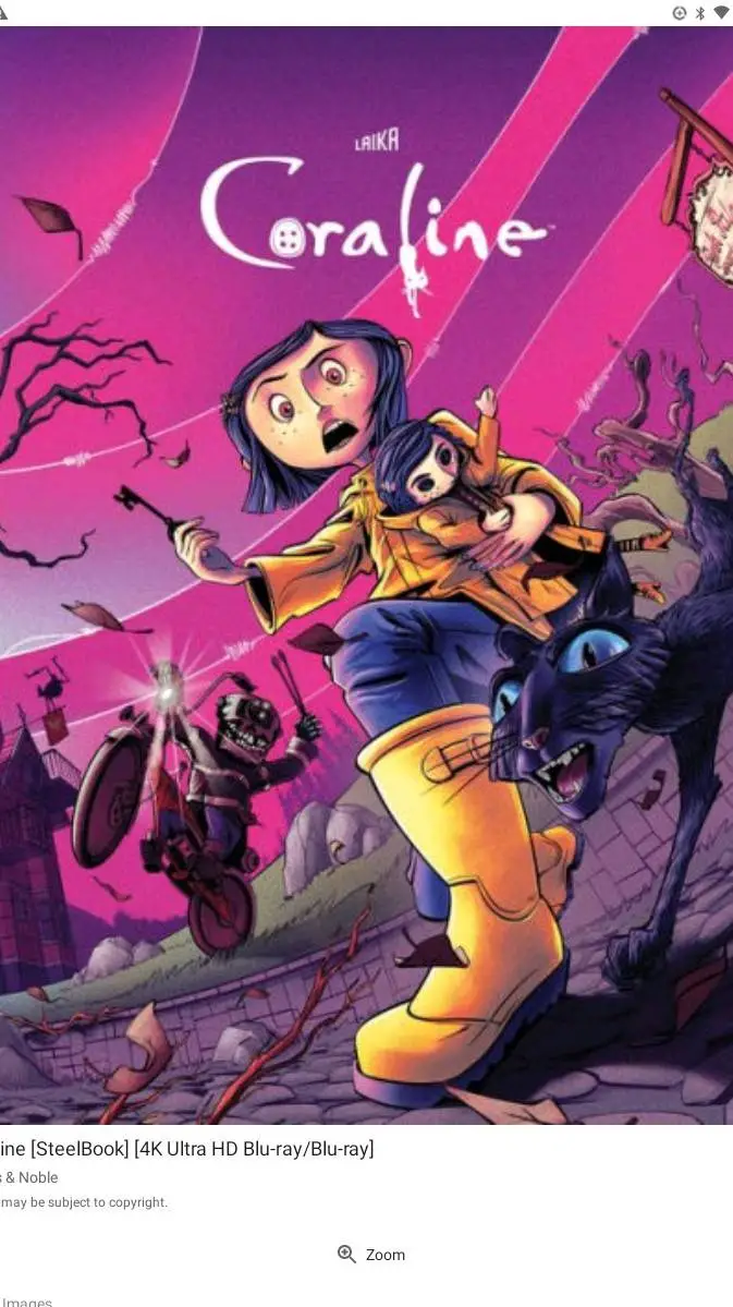 ai character: Coraline Jones  background