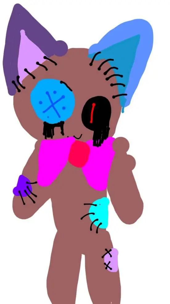 ai character: Volly the VooDooDo background