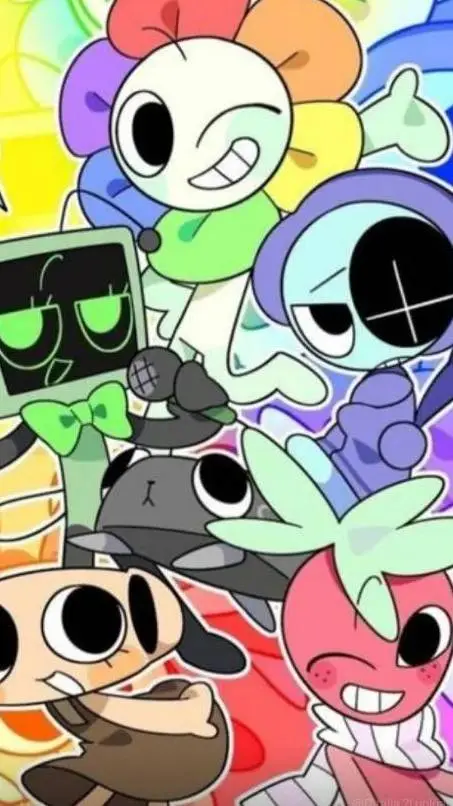 ai character: Rainbow World AU background