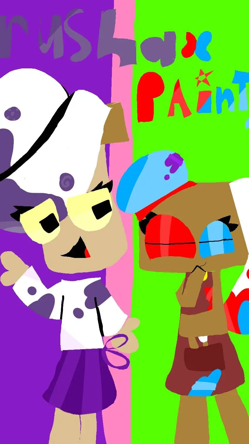 ai character: The Paint Duo background