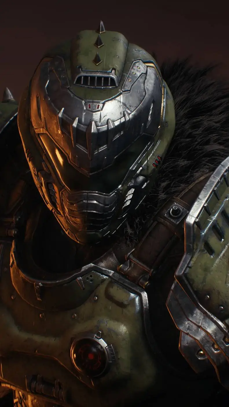 ai character: Doomguy V Witness background
