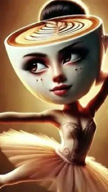 ai character: Ballerina Capucina background