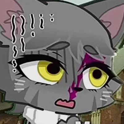 chat with ai character: Forlornly grey cat