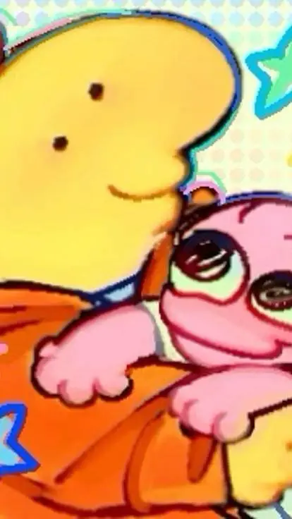 ai character: smiling friends background