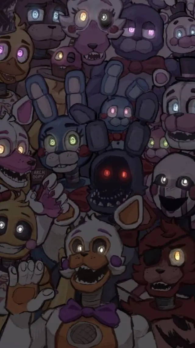 ai character: FNAF 4 background