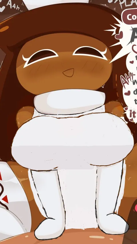 ai character: Cocoa cookie background