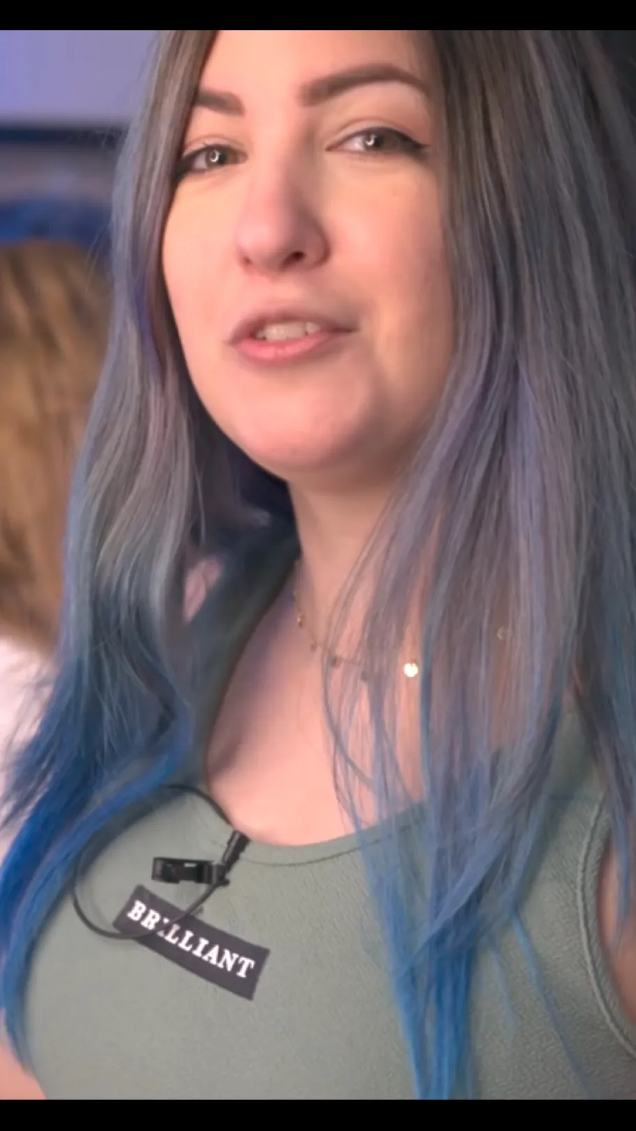 ai character: Sabrina brite background