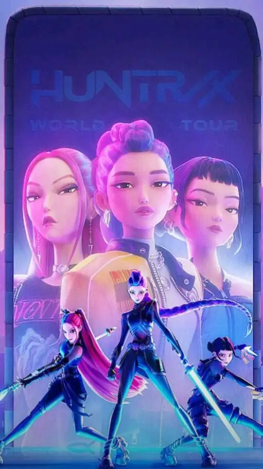 ai character: k-pop dimin hunter background