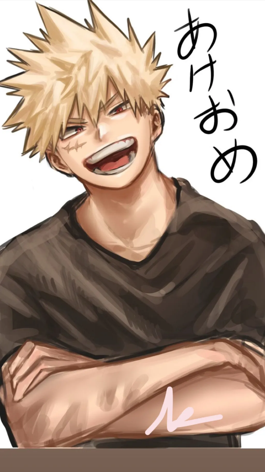 ai character: Katsuki Bakugo background