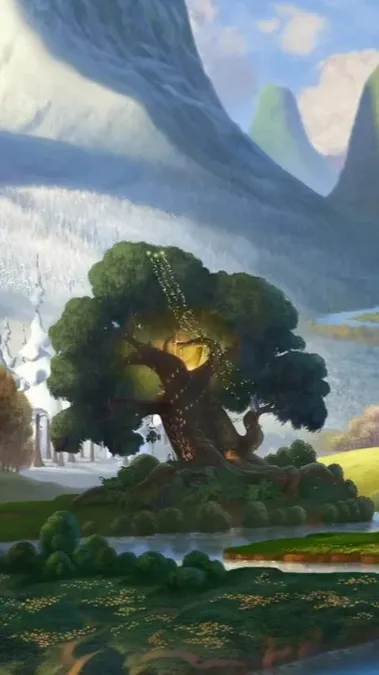 ai character: Pixie Hollow background