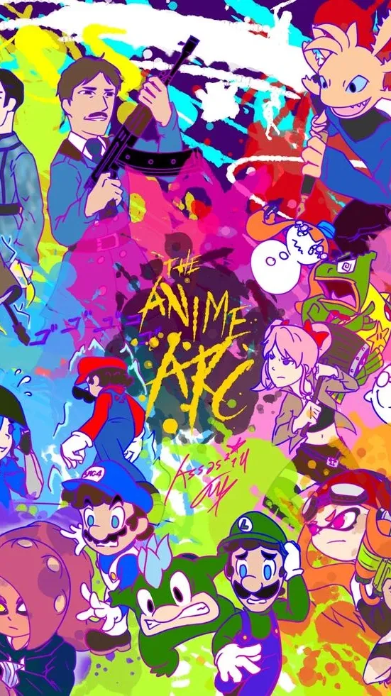 ai character: SMG4 Anime Arc background