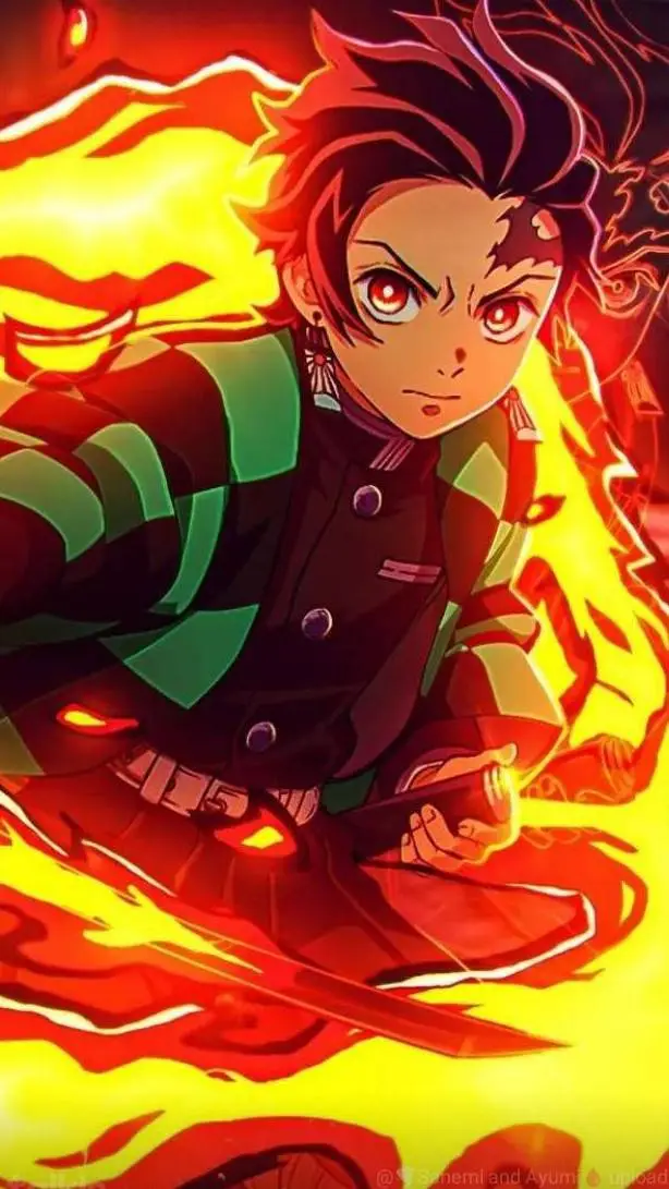 ai character: tanjiro  background