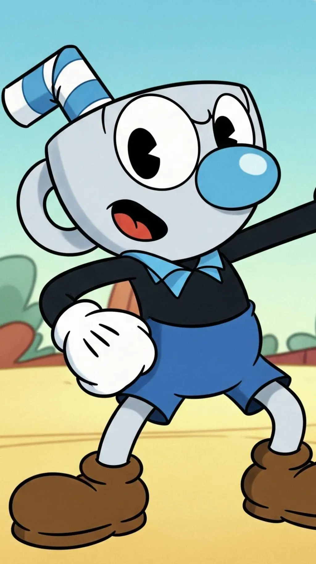 ai character: mugman background