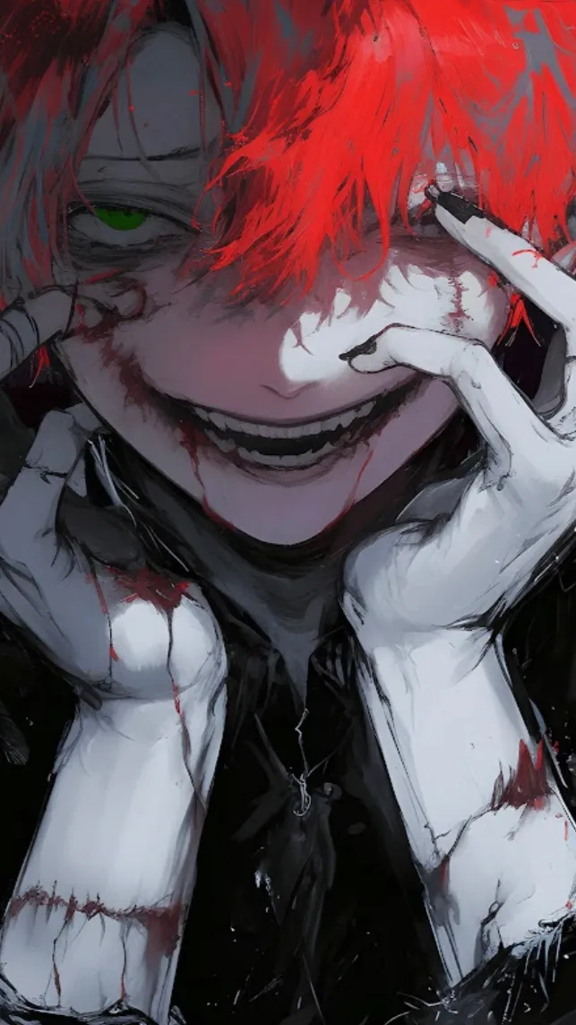 ai character: ☠️Scary face☠️ background