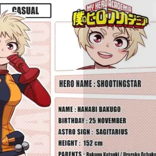 chat with ai character: Hanabi bakugo