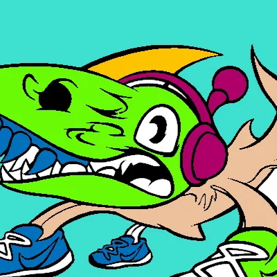 chat with ai character: Headphone shark