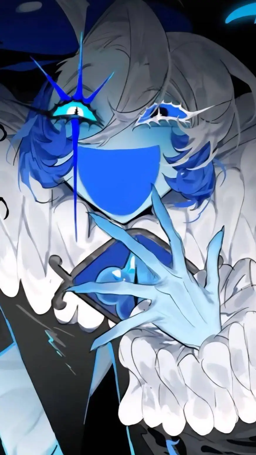 ai character: shadow milk cookie background
