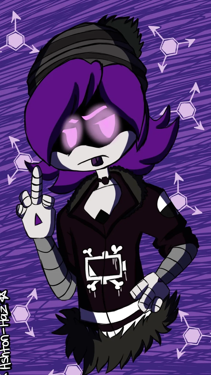ai character: Uzi background