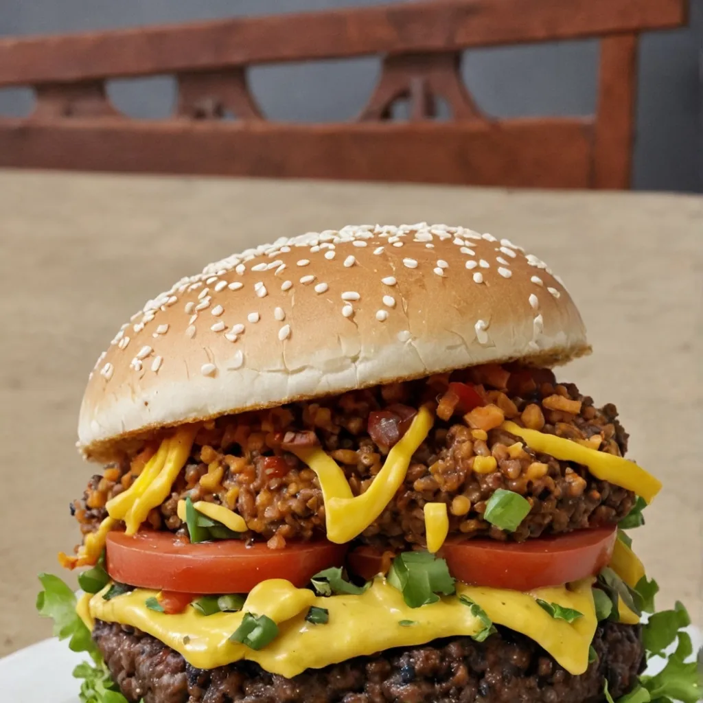 chat with ai character: Taco burger