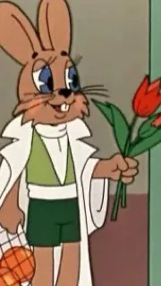 ai character: Zayats Rabbit background