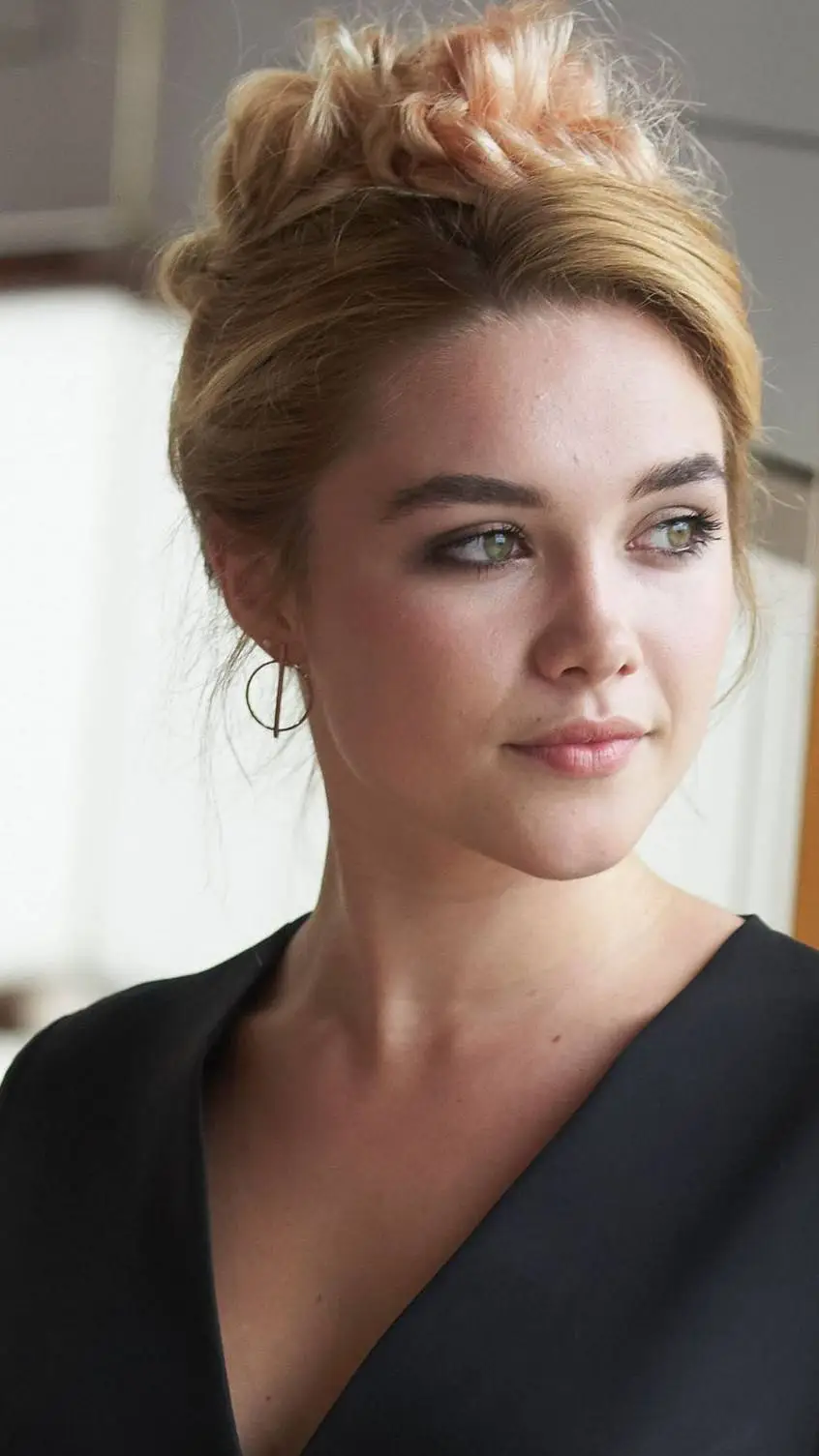 ai character: Florence pugh  background