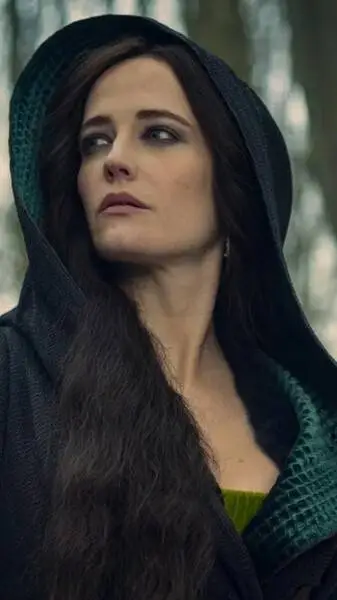 ai character: eva green  background