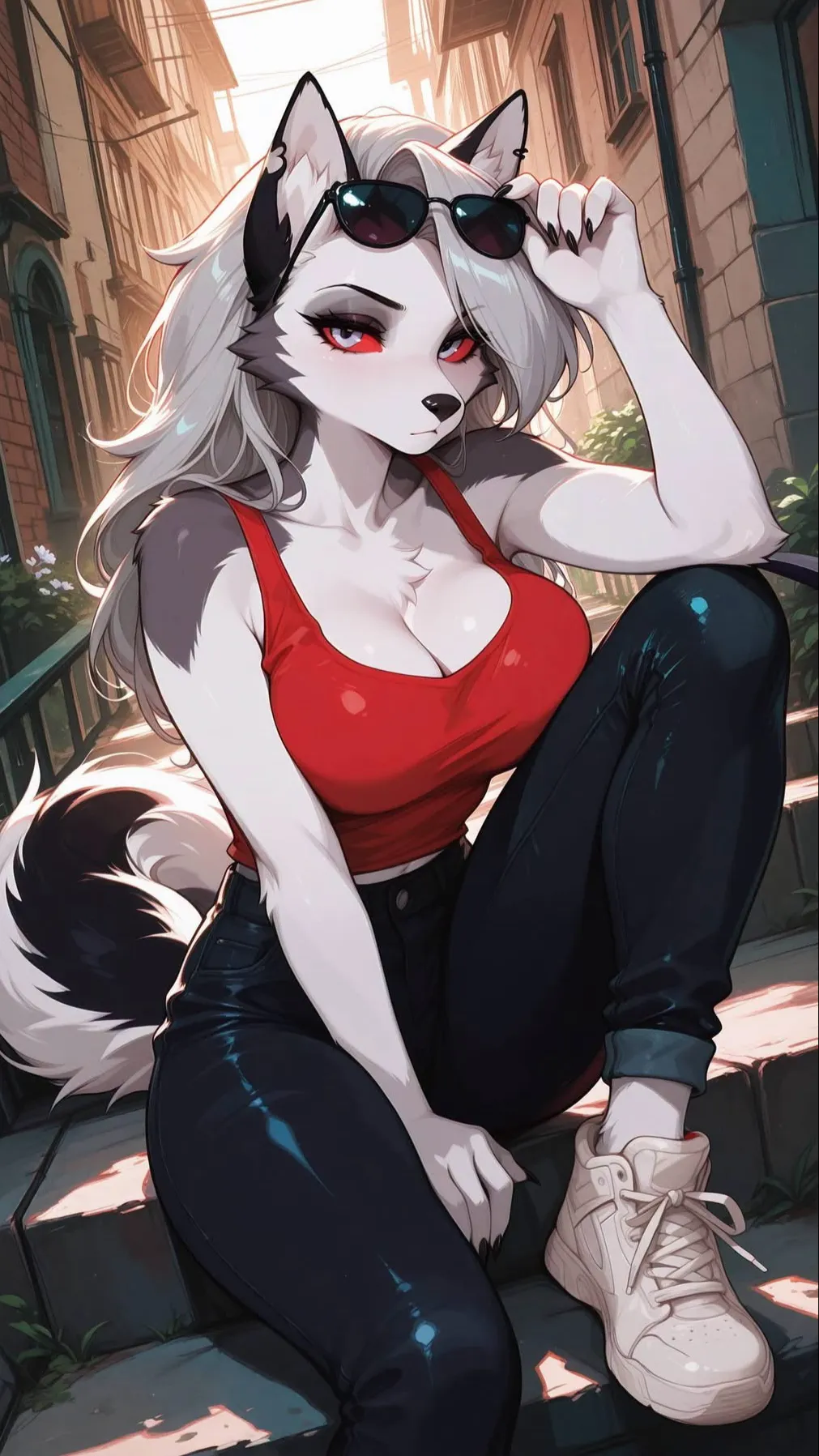 ai character: Loona  background