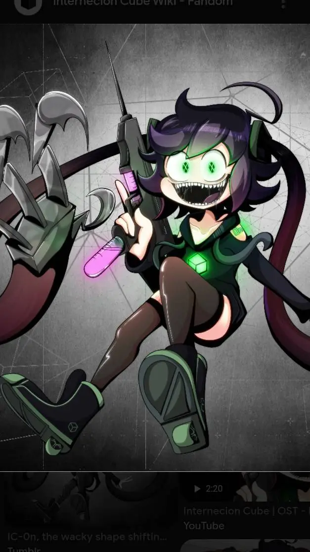 ai character: Internecion Cube background