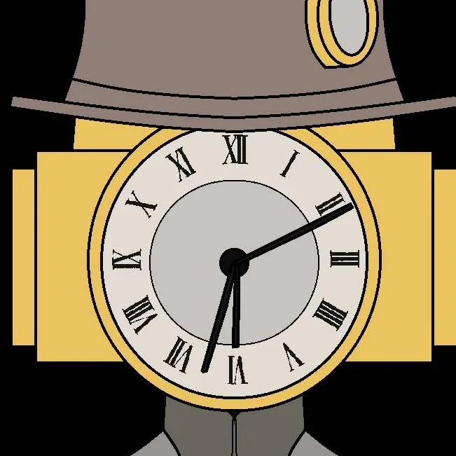 chat with ai character: Clock woman