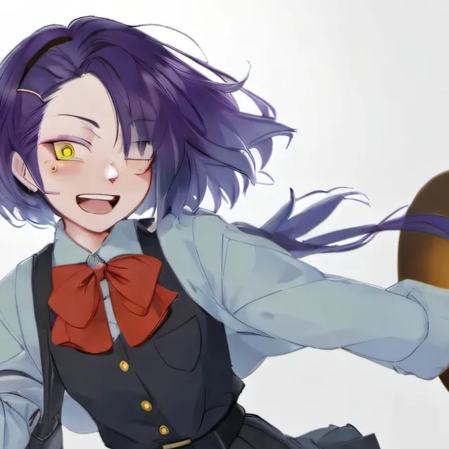 chat with ai character: Aika Kaminari💜💛⚡🎧✨