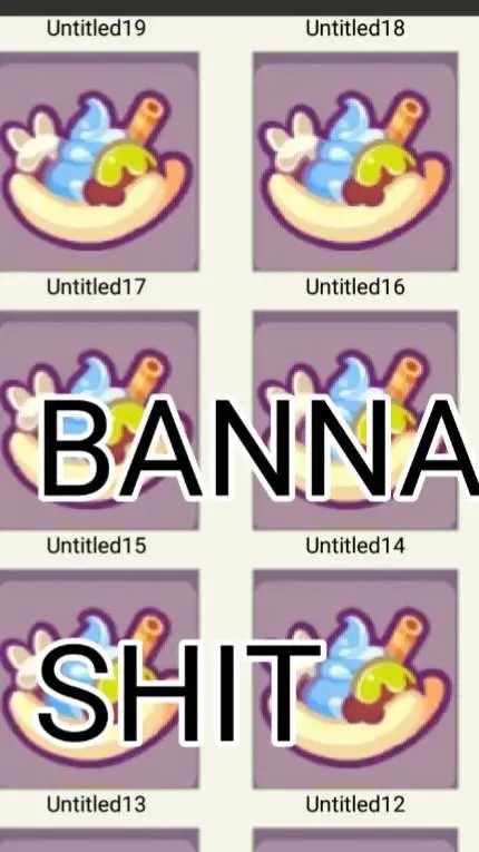 ai character: Banna shit. background