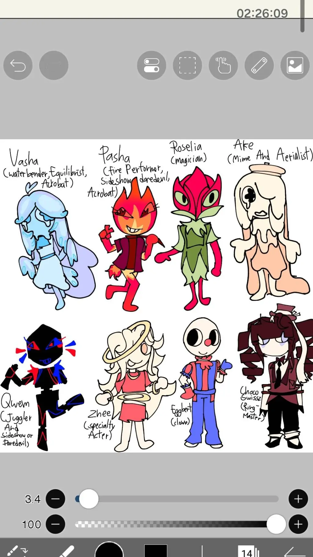 ai character: DW OCS background