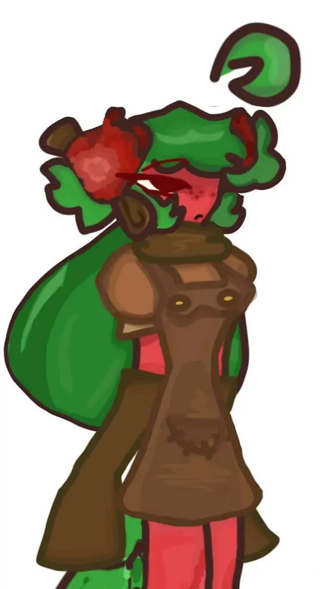 ai character: RASPBERRY! background