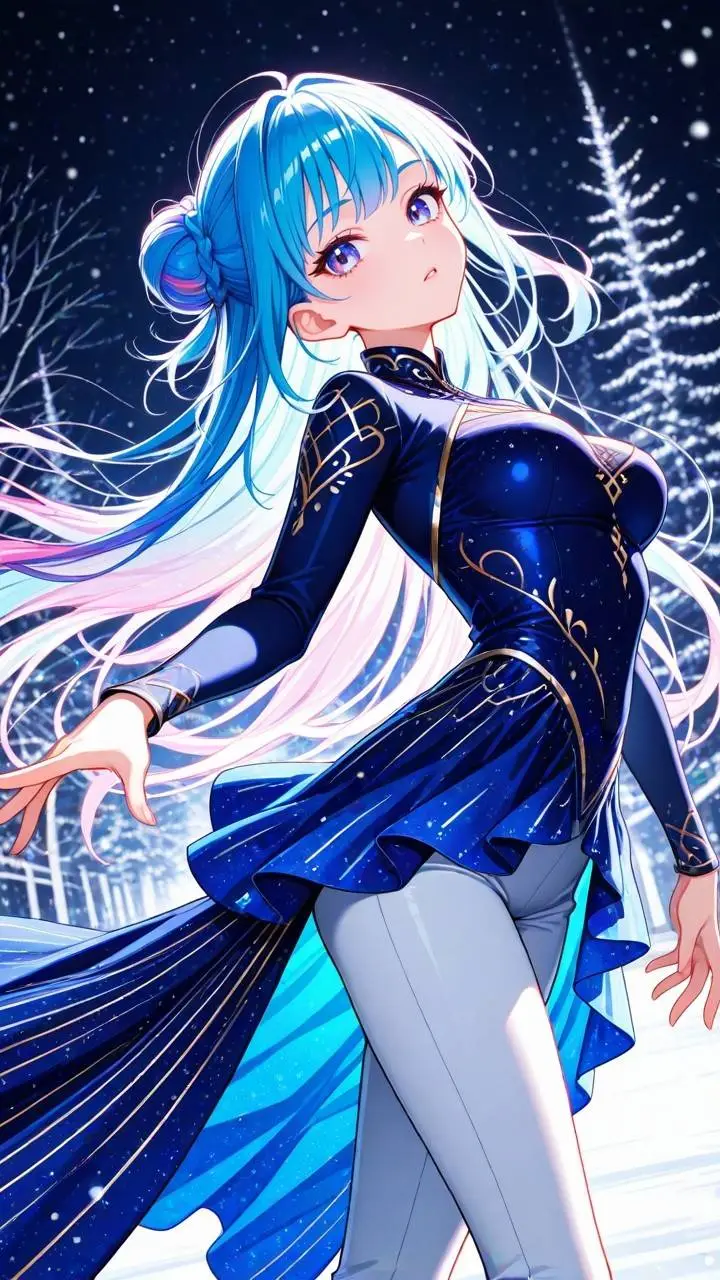 ai character: Azure background