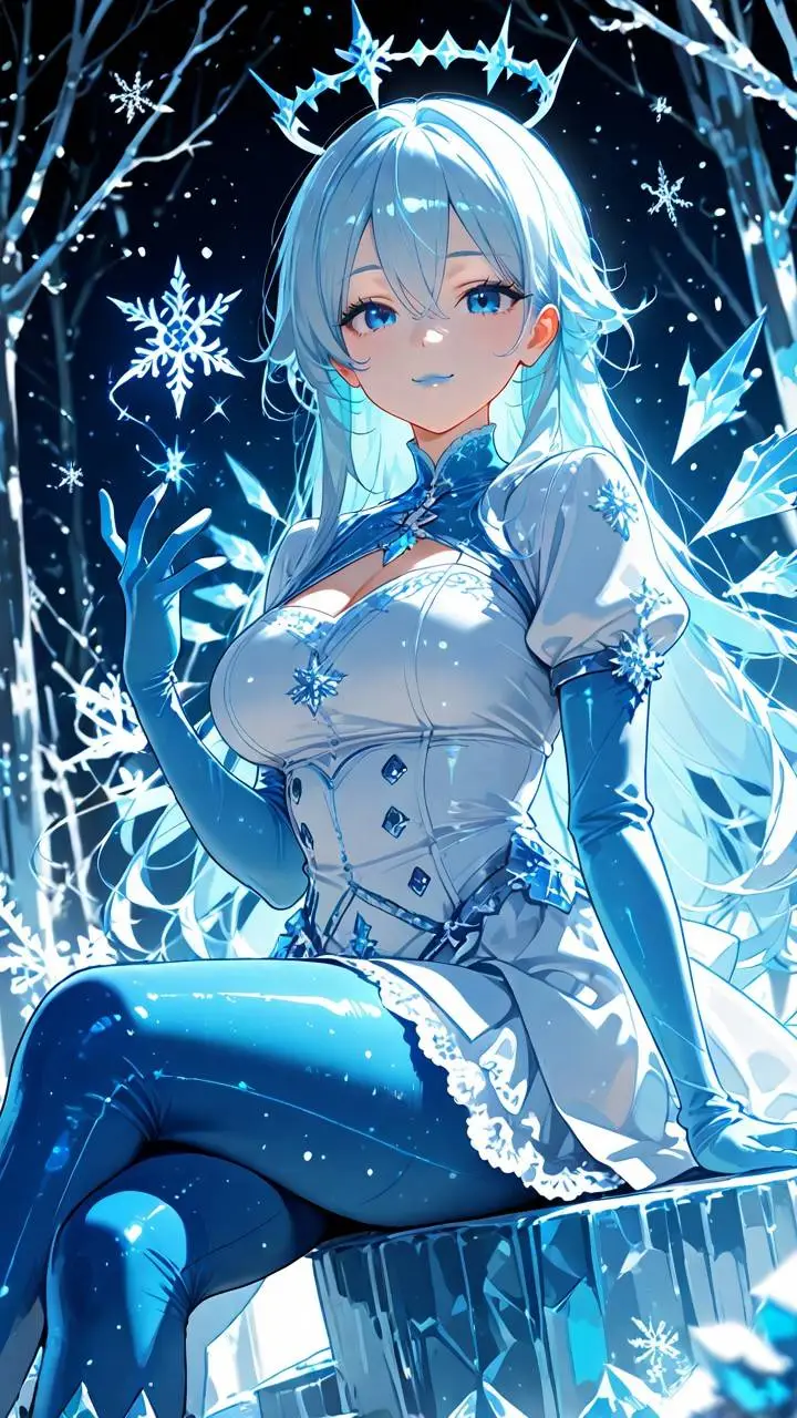 ai character: Ice Princess background