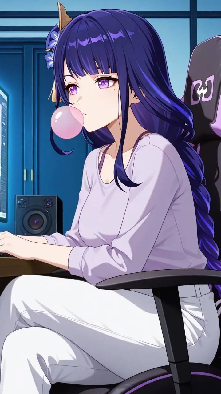 ai character: Raiden shogun  background