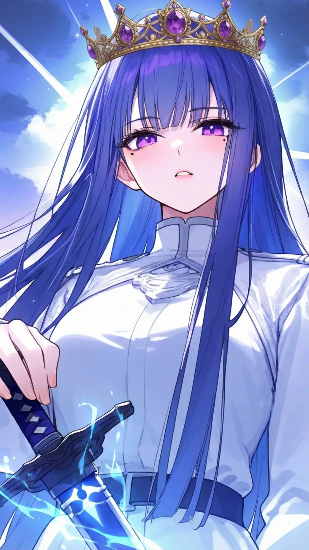 ai character: Warrior Queen background