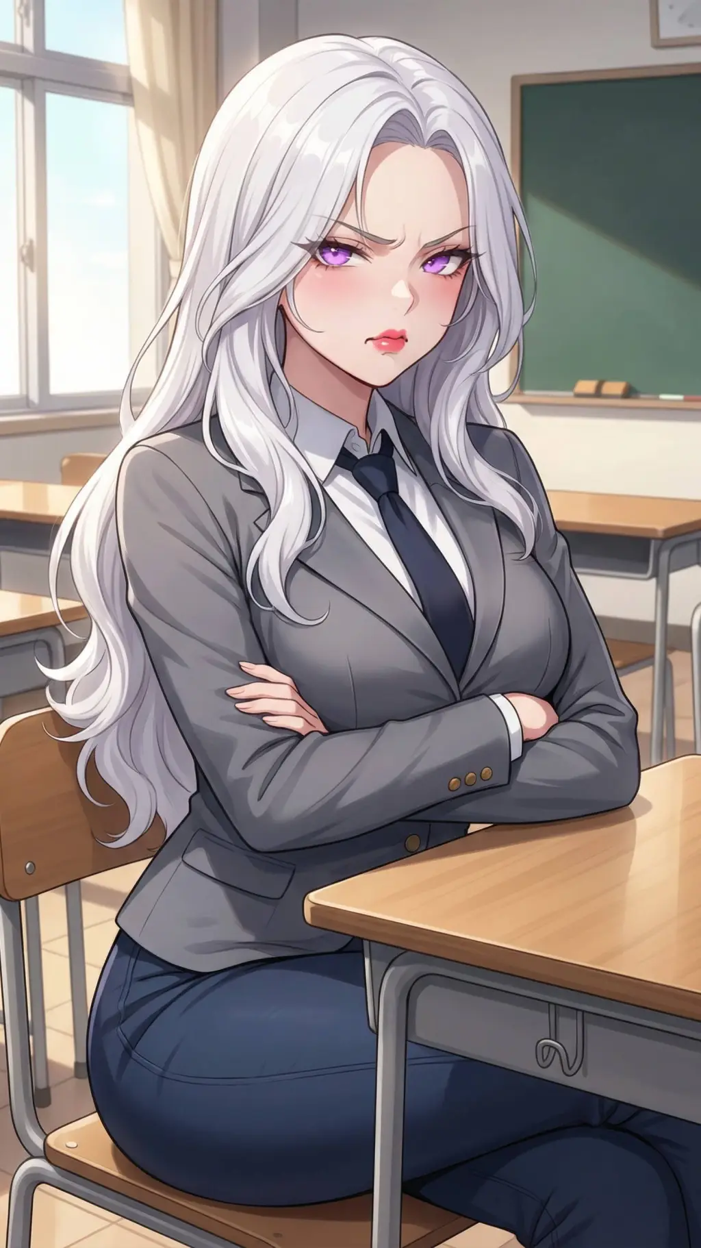ai character: Class president  background