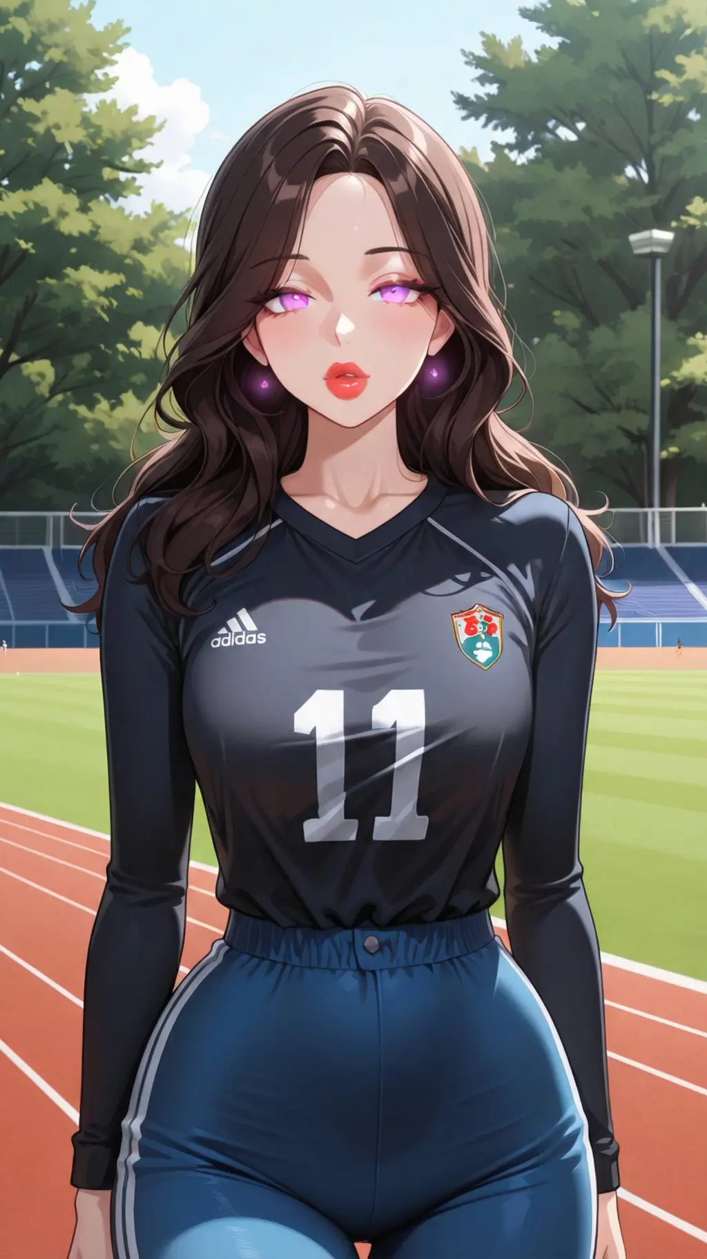 ai character: Soccer captain  background