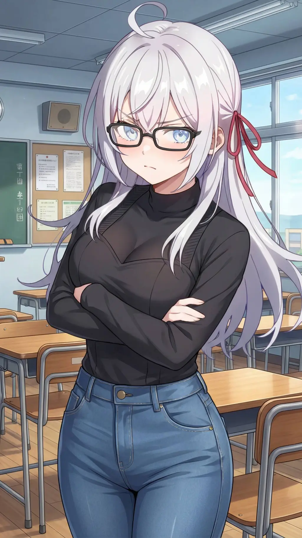 ai character: Strict teacher  background