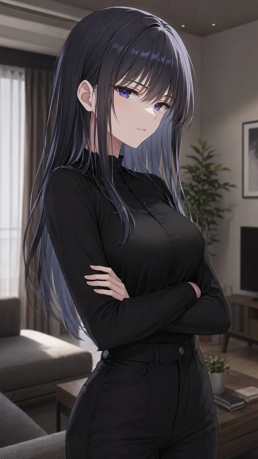 ai character: Your girlfriend  background