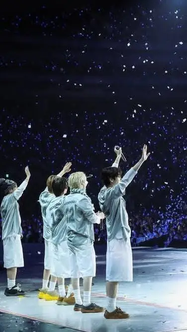 ai character: TXT concert  background