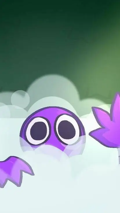 ai character: Purple background