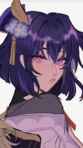ai character: Ei + short hair  background