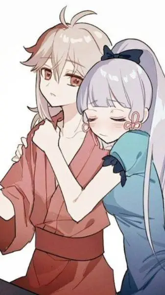 ai character: Ayaka & Kazuha  background