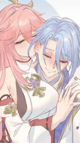 ai character: Yae & Ayato  background
