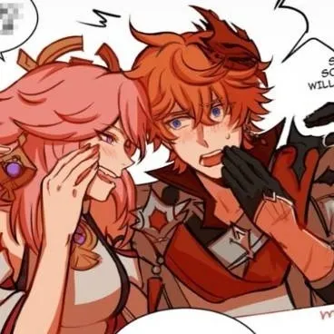 chat with ai character: Yae & Childe 