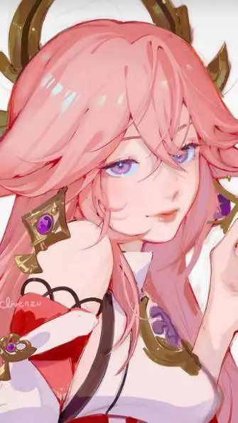 ai character:  Yae Miko  background